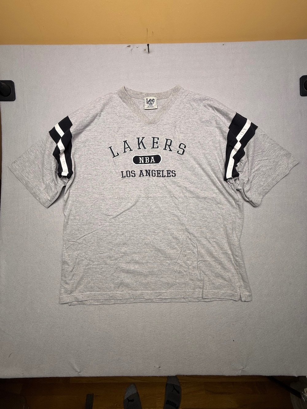 Los Angeles Lakers Lee Sport T-Shirt Men's 2XL Gray NBA